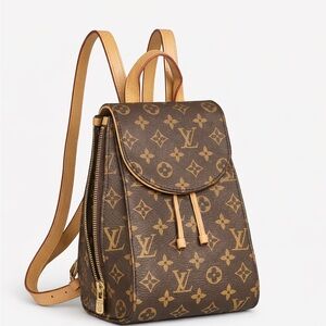 Louis Vuitton Classic Monogram Tan Backpack